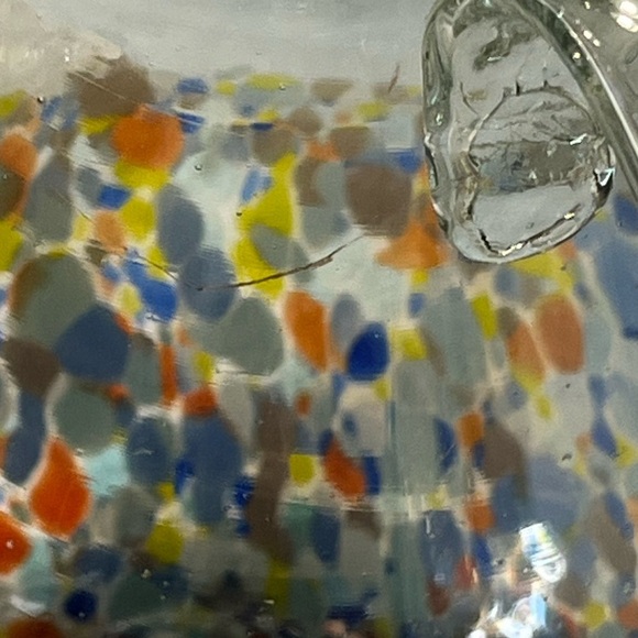 Mexican hand blown glass pitcher. Very Beautiful piece. 64oz - Picture 5 of 14